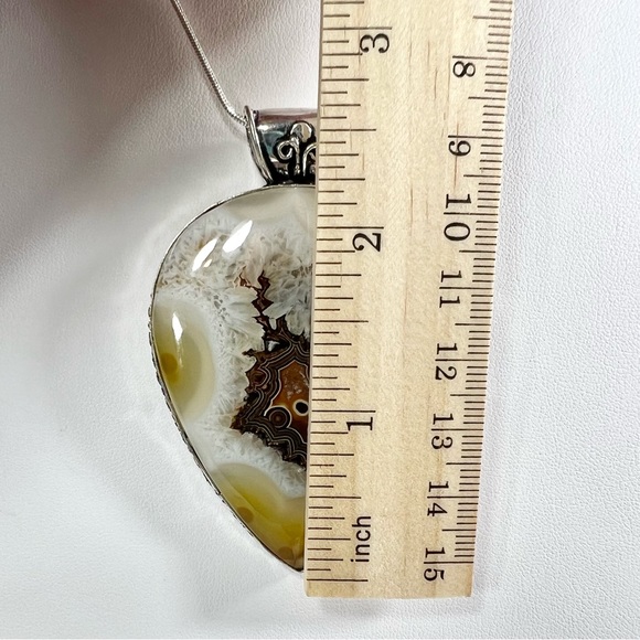 Solar Quartz Pendant & Earrings 925 Gemstone Set - Picture 11 of 12